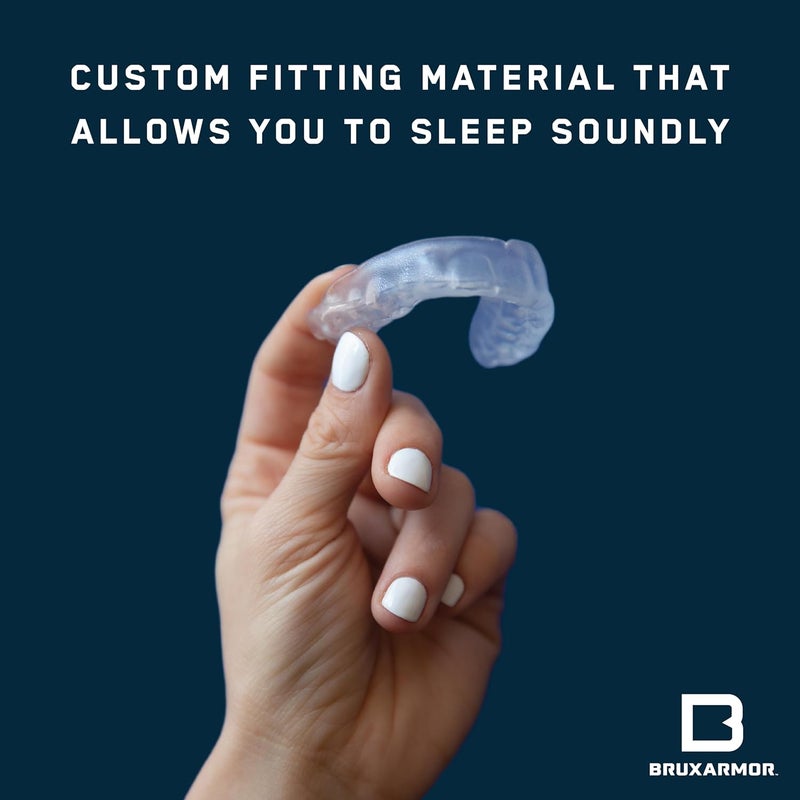 CUSTMBITE BruxArmor Nightguard - Bruxism Mouth Guard for Bruxism Relief and Grinding Relief, Professional Custom Fit Brux Night Guard, 2 Pack (Blue) - Image 3